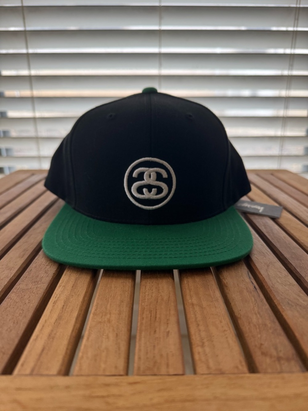NWT Stussy Link SnapBack Black/Green